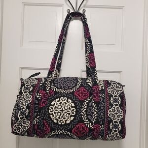 Vera Bradley Retired Pattern "Canterbury Magenta" Duffle Bag, Versatile
